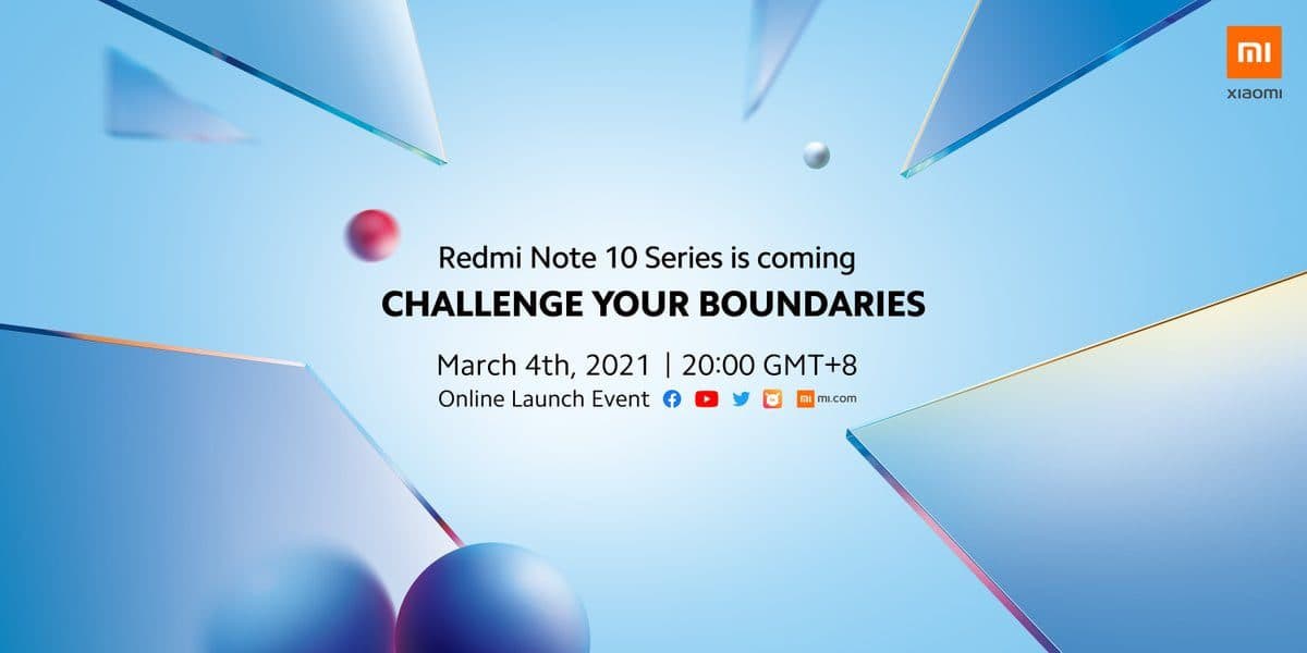 Redmi Note 10: Xiaomi confirma la fecha del lanzamiento para este 4 de marzo