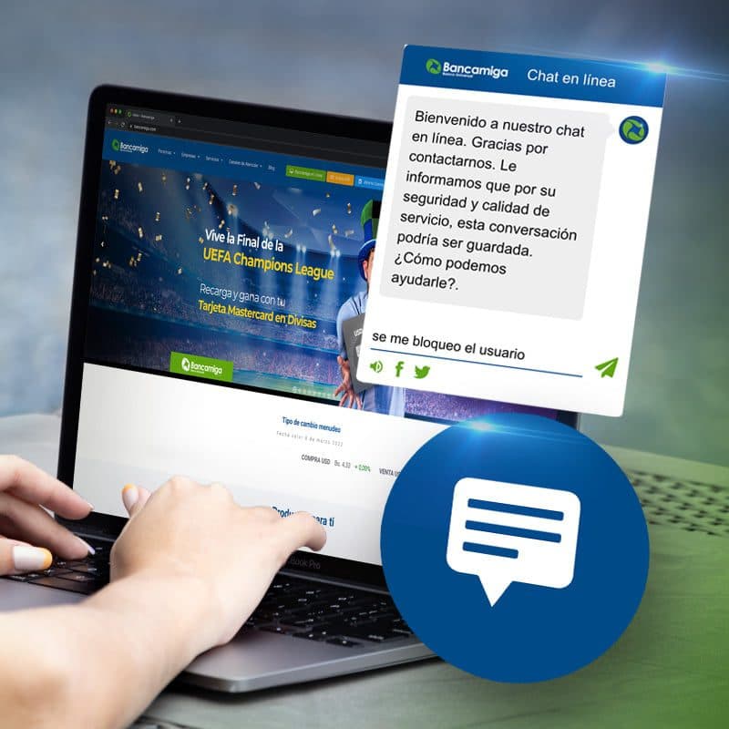 Bancamiga habilita Chat en Línea para dar respuesta inmediata a sus clientes