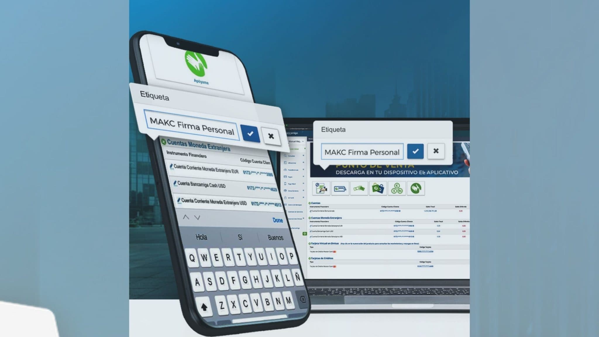 Bancamiga: ahora puedes personalizar los nombres de tus cuentas