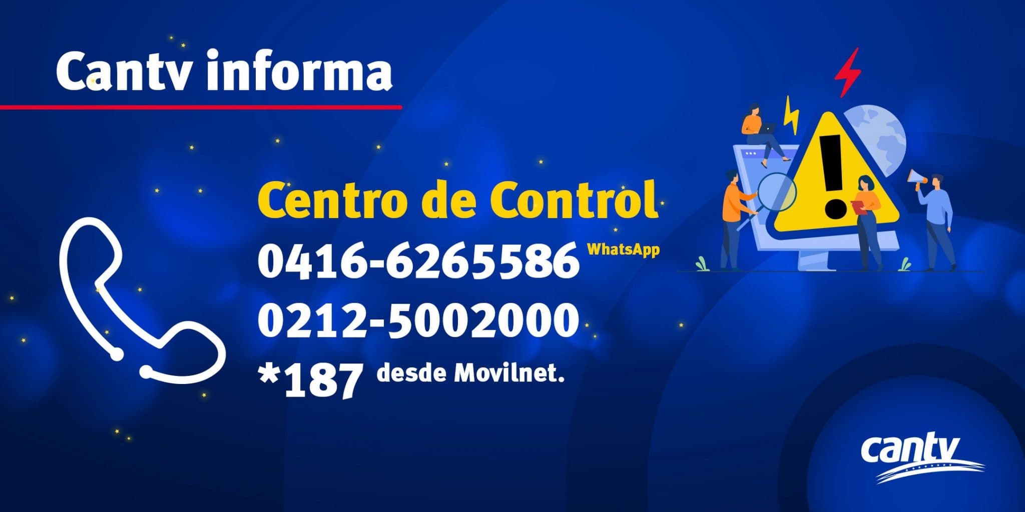 Cantv informa: No cuenta con empresas contratista laborando.