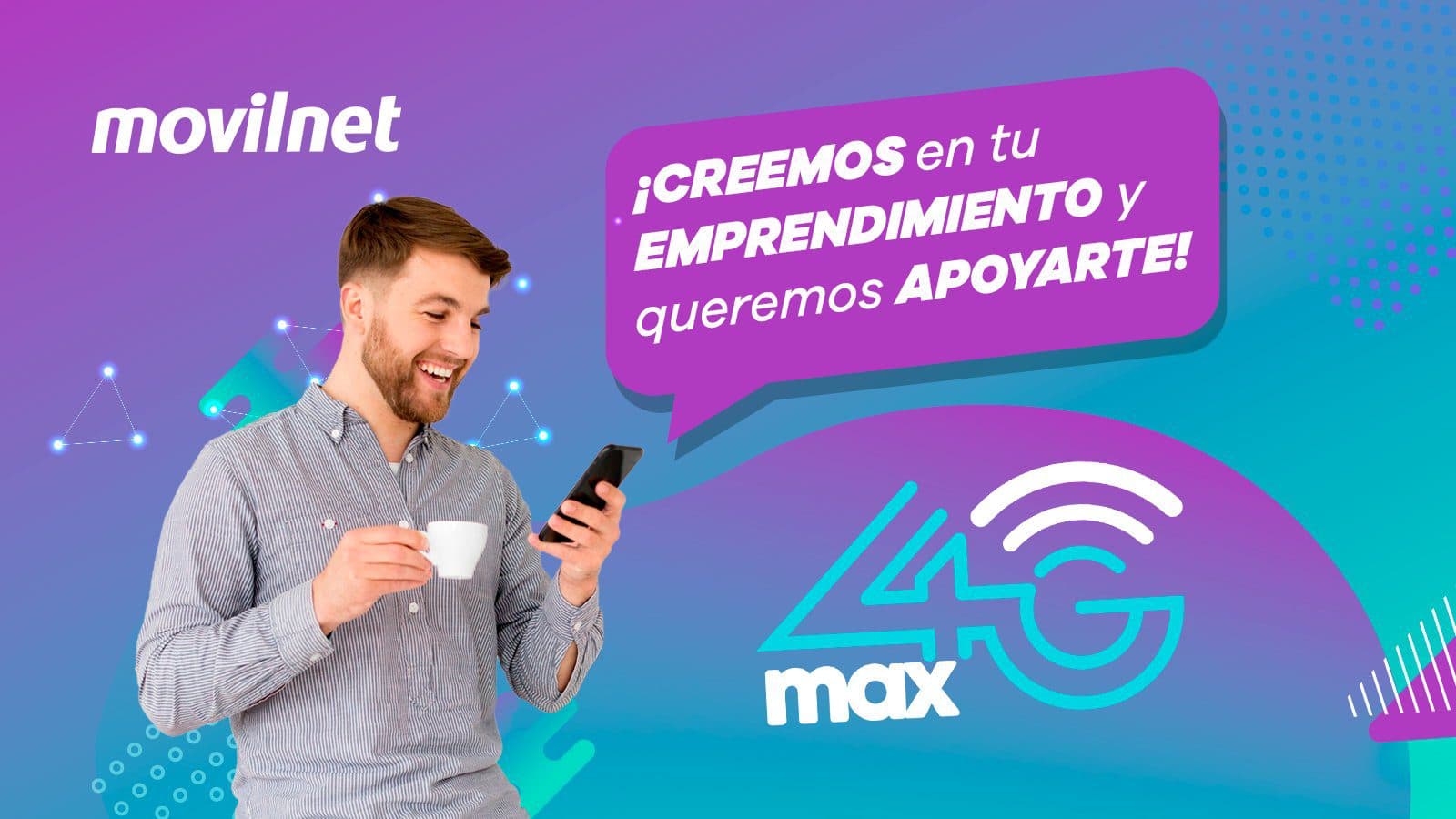 Movilnet ofrece un plan 4G para emprendores.