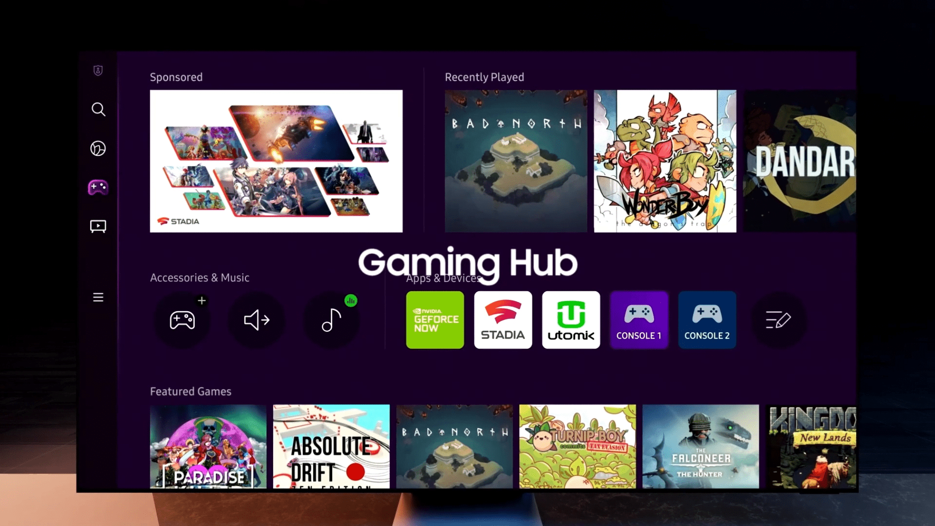 El Smart Hub y Gaming Hub de próxima generación enriquecen todas las opciones entretenimiento