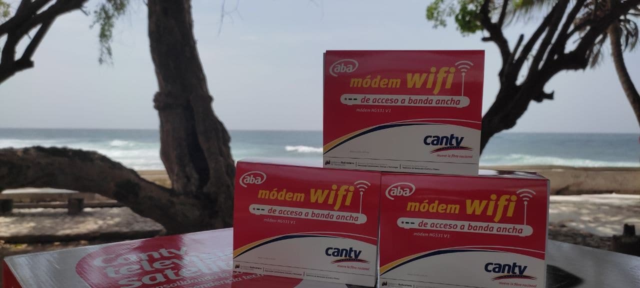 Cantv realizó venta de kits TV Satelital y módem wifi a familias de Choroní