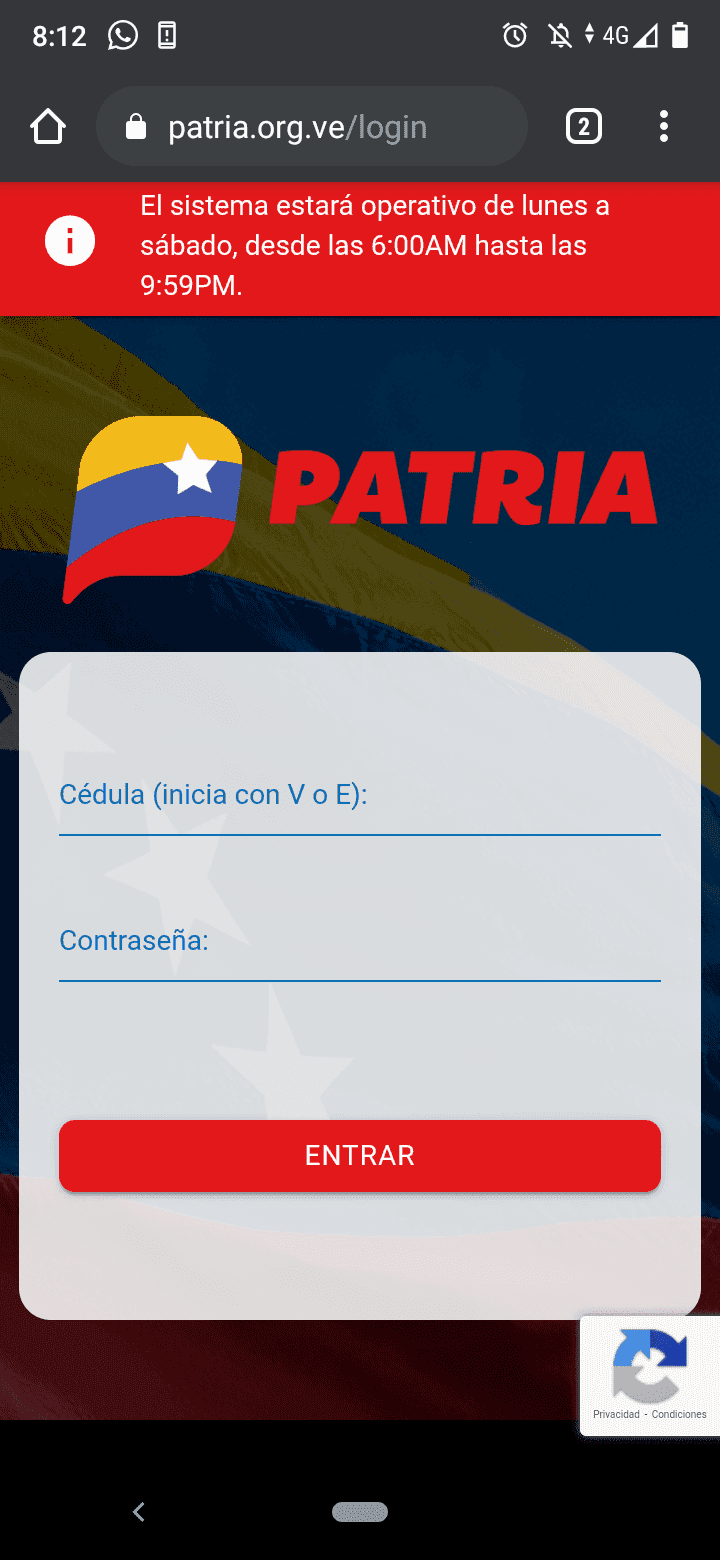 Ahora puedes recargar desde Patria: Recarga Digitel, Movistar y Movilnet
