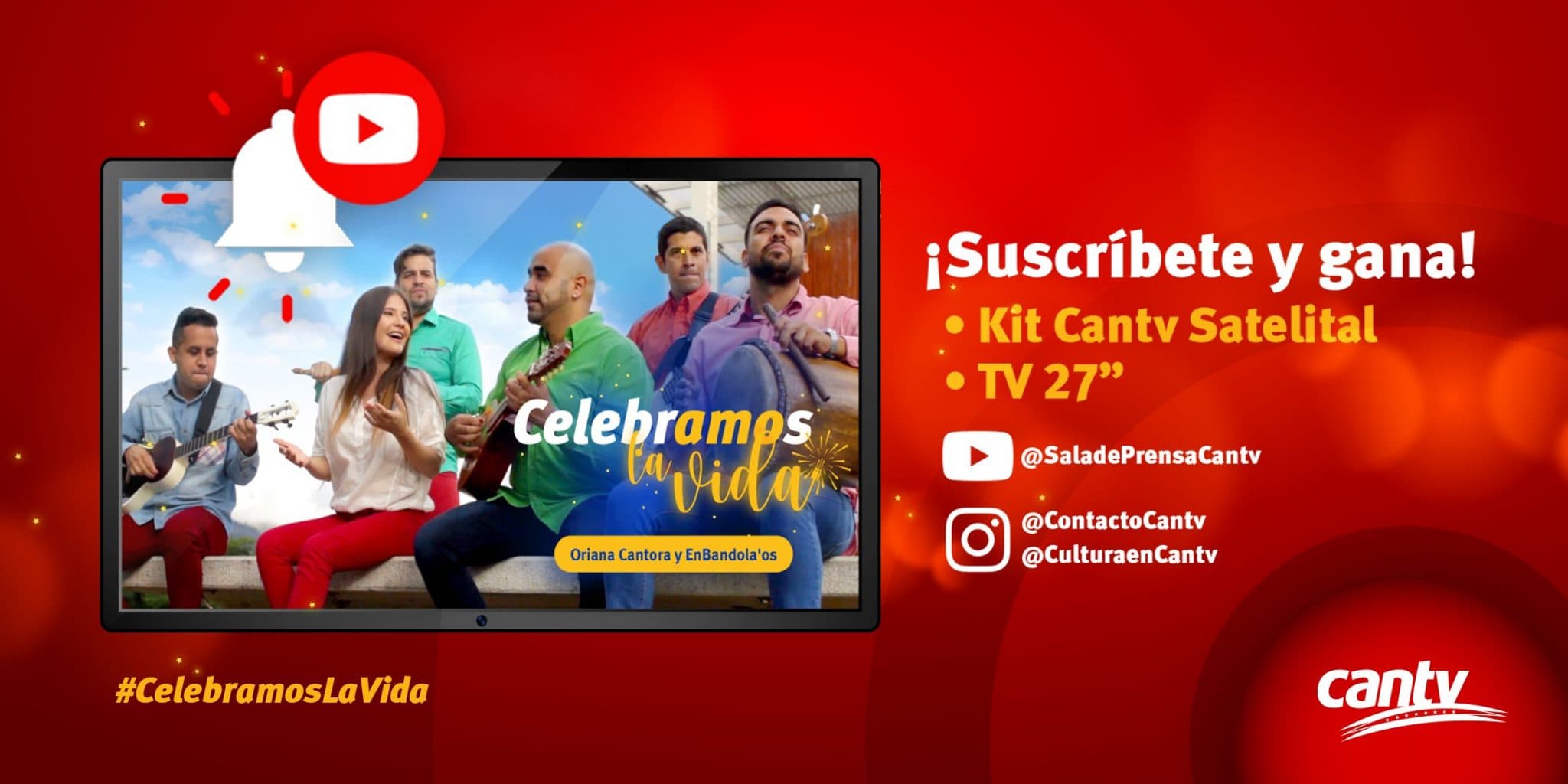 Concurso Navideño de Cantv! Tv 27 pulgadas y Kit Televisión Satelital.