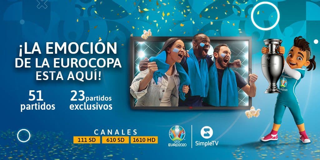 SimpleTV transmite la Eurocopa y Copa América, además regala primer partido de la Copa América
