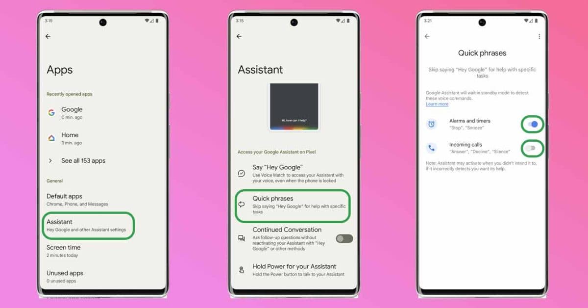 Asistente ordena a usuarios de Pixel configurar frases rápidas de ‘Hola Google’