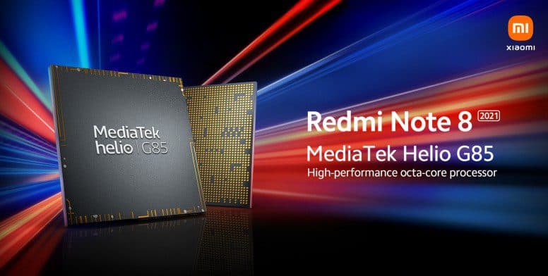 Redmi Note 8 edición 2021 tendrá un procesador MediaTek Helio G85