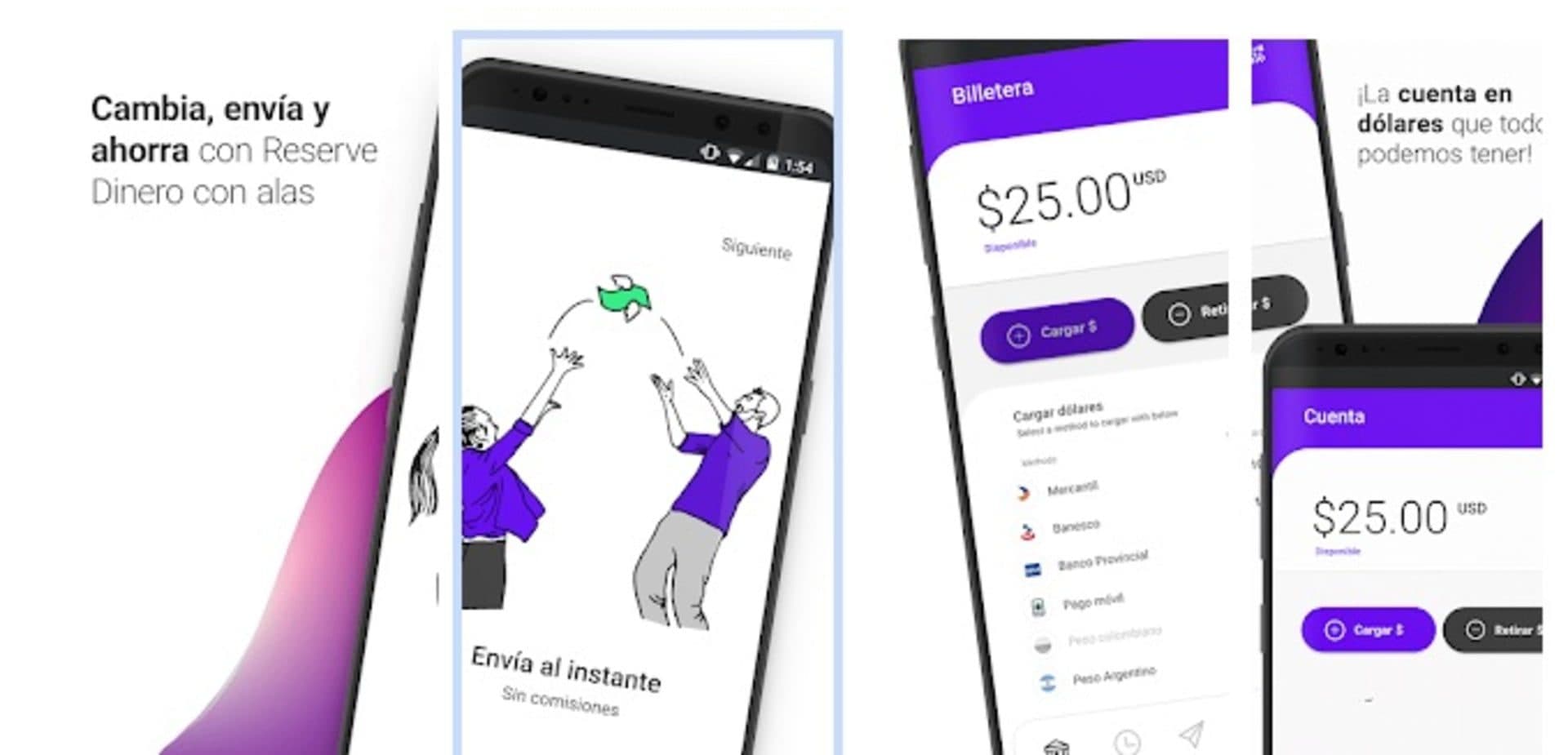 Reserve monedero virtual más descargado en Venezuela. Conoce los detalles de Reserve.