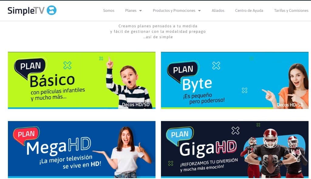 Simple TV realiza ajuste de tarifas en sus planes básicos