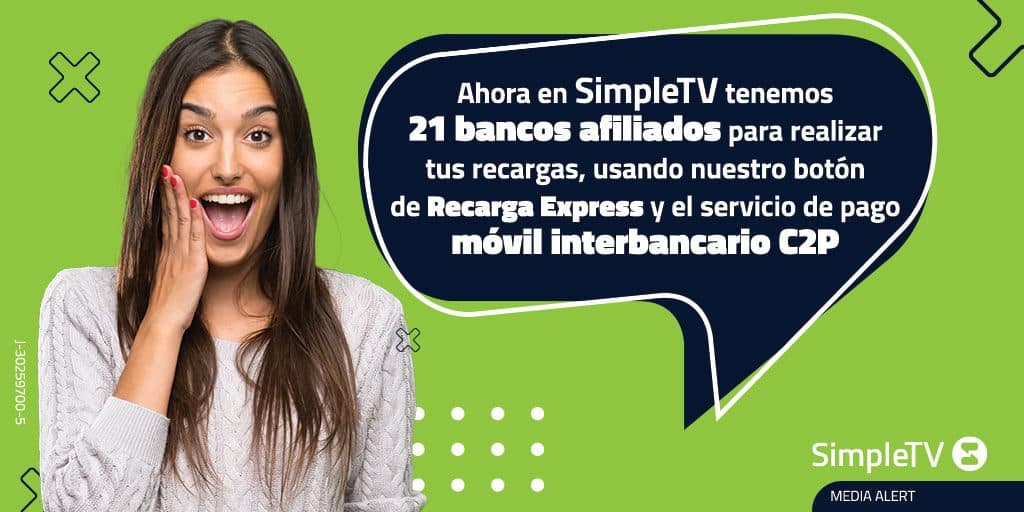 SimpleTV cuenta con una gran variedad de canales de pago