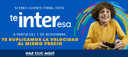 Inter duplica la velocidad de sus planes de fibra óptica sin costo adicional