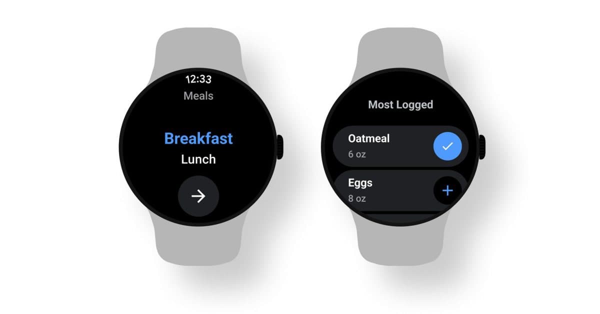 MyFitnessPal lanza app para Wear OS para ayudarte a rastrear tus comidas y más