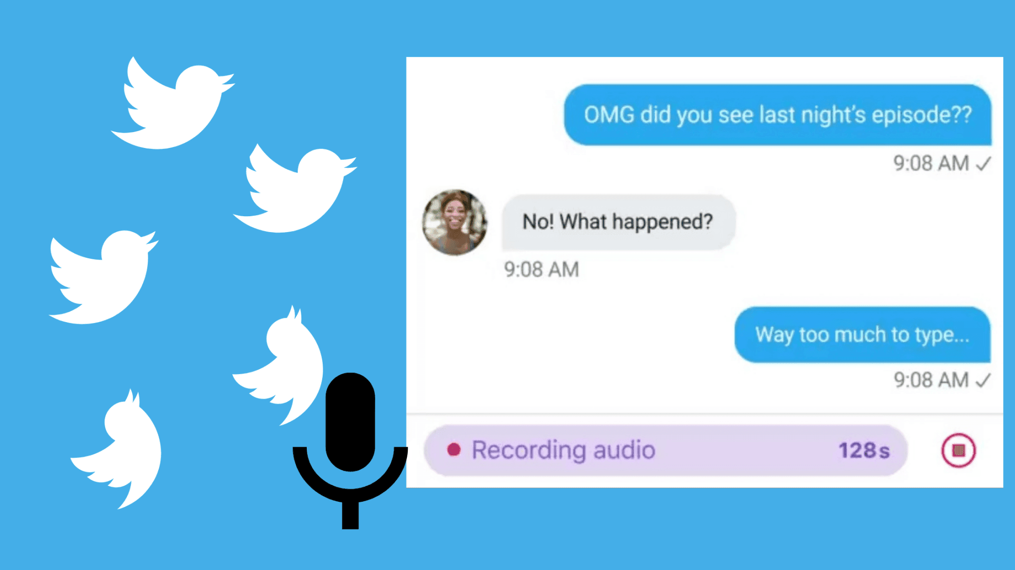 Twitter integrará mensajes de voz en sus DM