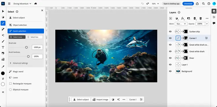 Adobe Libera Photoshop para la Web