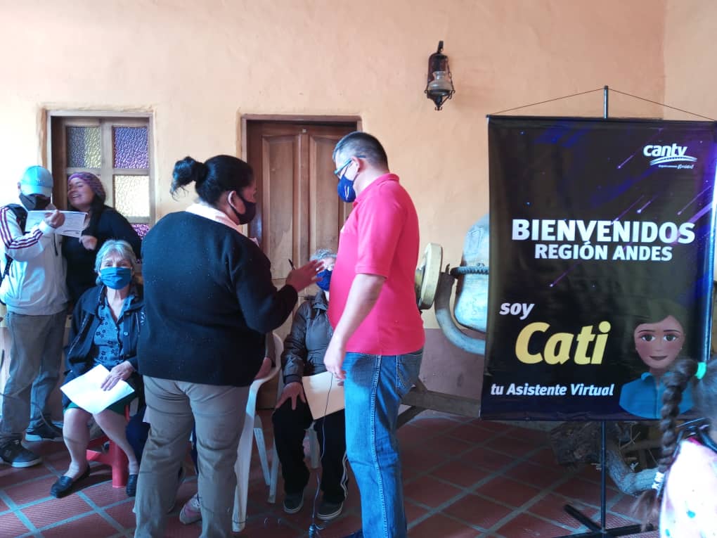 Cantv realizó jornada de atención al usuario en sector La Toma del estado Mérida