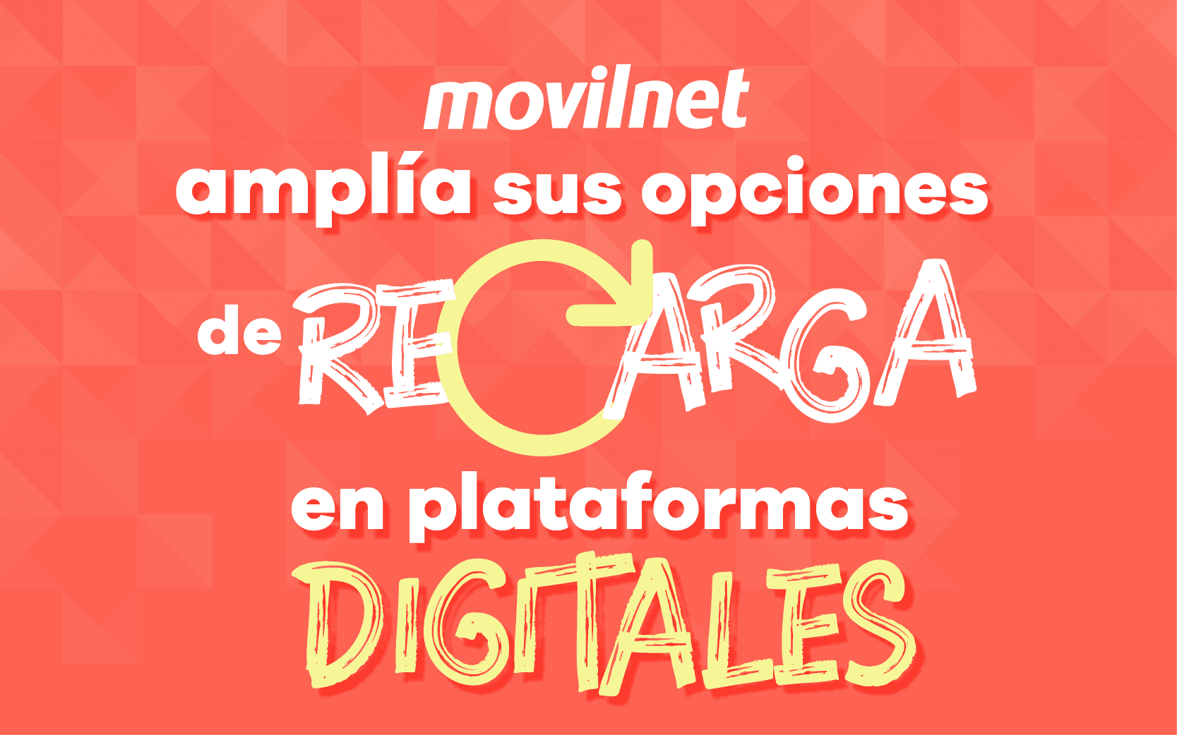 Movilnet amplía sus opciones de recargas en plataformas digitales