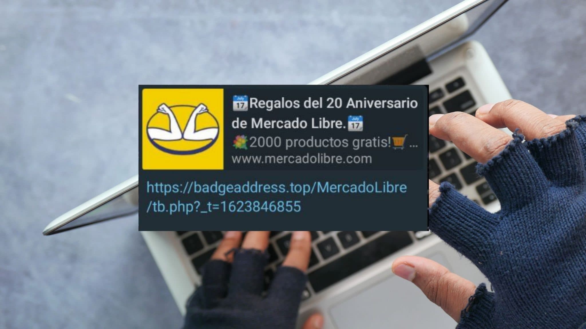 Una nueva estafa circula a través de WhatsApp ofreciendo regalos de Mercado Libre