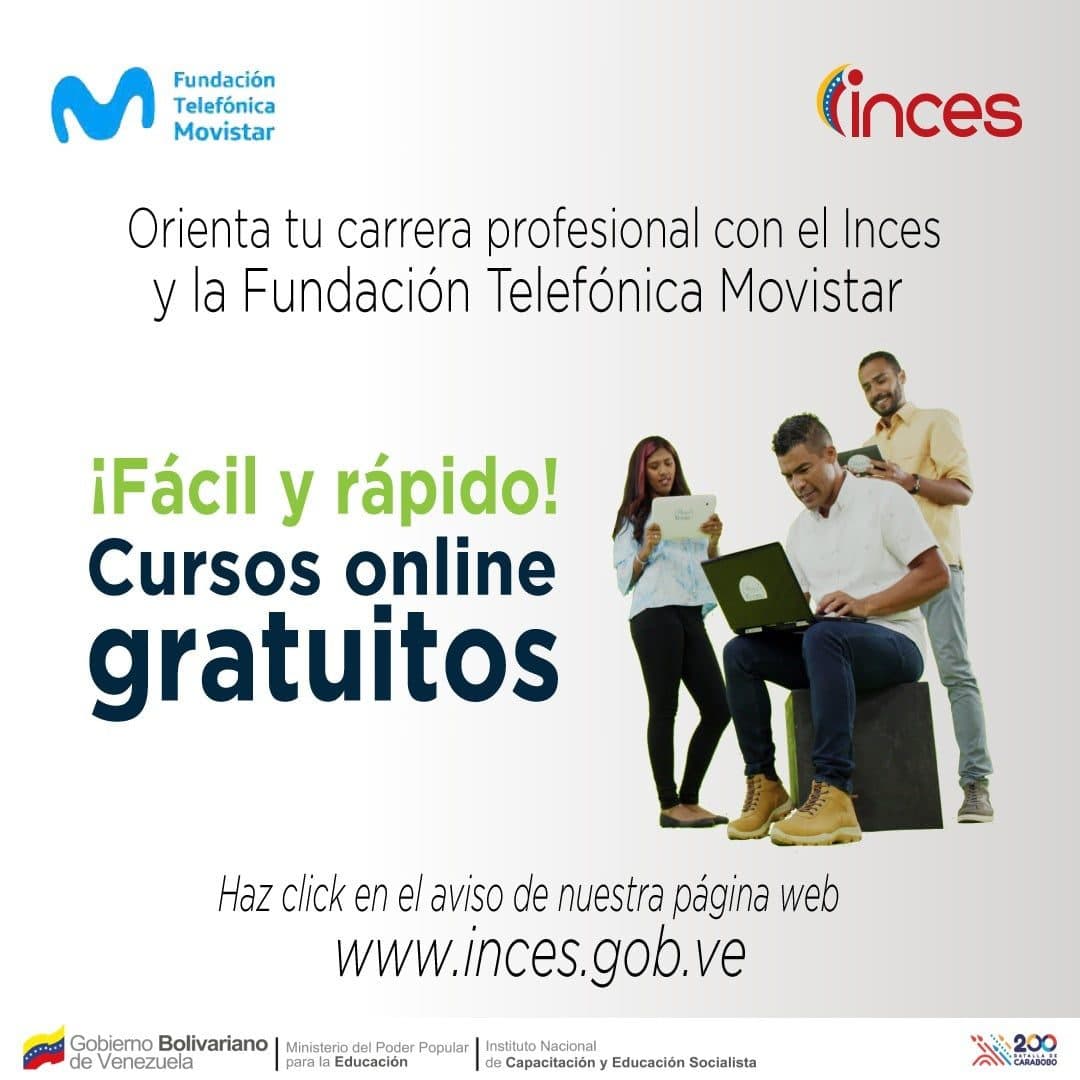 Inces y Fundación Telefónica Movistar-España dictaran formación en nuevas tecnologías