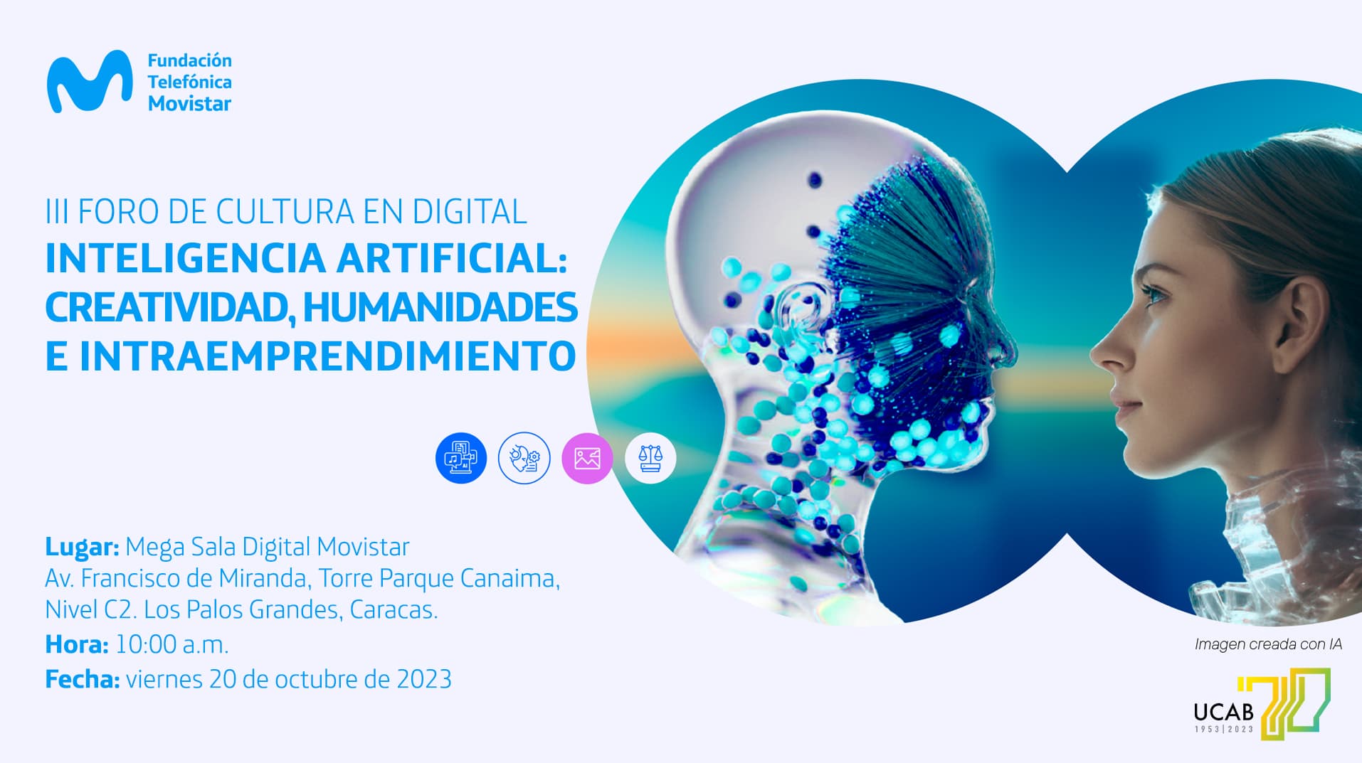 Fundación Telefónica Movistar abrirá debate sobre la Inteligencia Artificial (IA) en el III Foro de Cultura Digital 2023