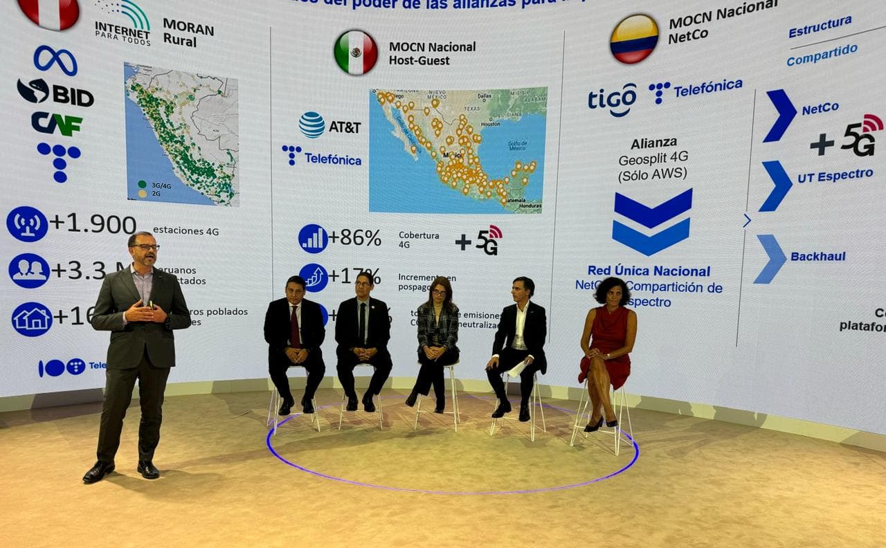 Telefónica Hispanoamérica impulsa el desarrollo digital con la compartición de redes móviles