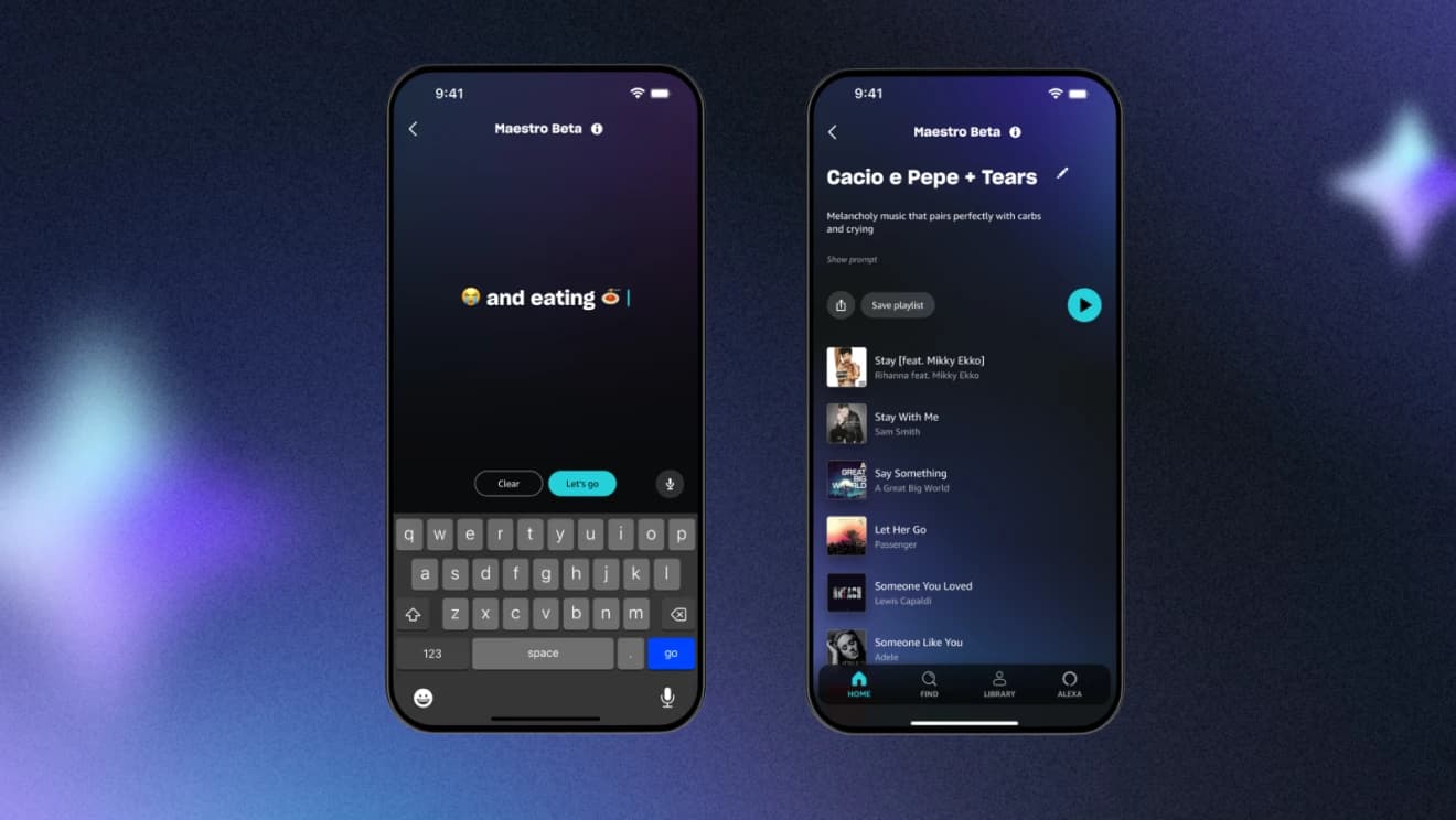 Amazon Music se une a Spotify con generación de playlists mediante Inteligencia Artificial