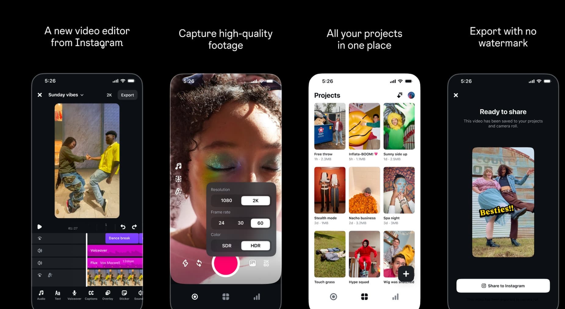 Meta anuncia «Edits», su nueva aplicación de edición de videos para creadores