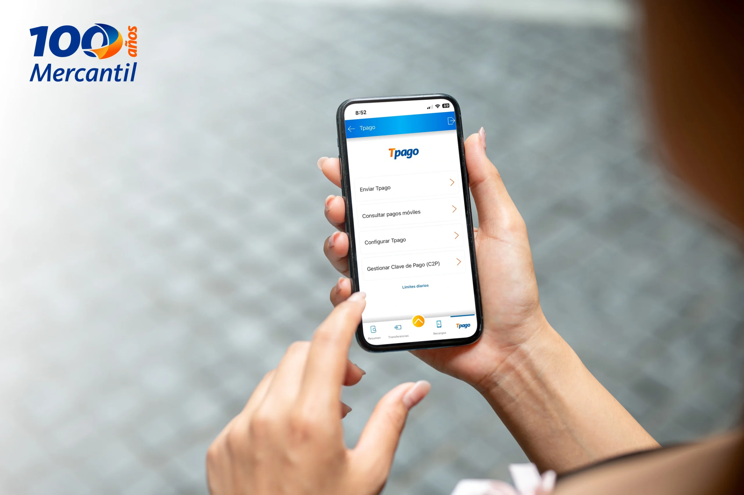 Mercantil consolida su servicio Tpago dentro de la aplicación Mercantil Móvil Personas